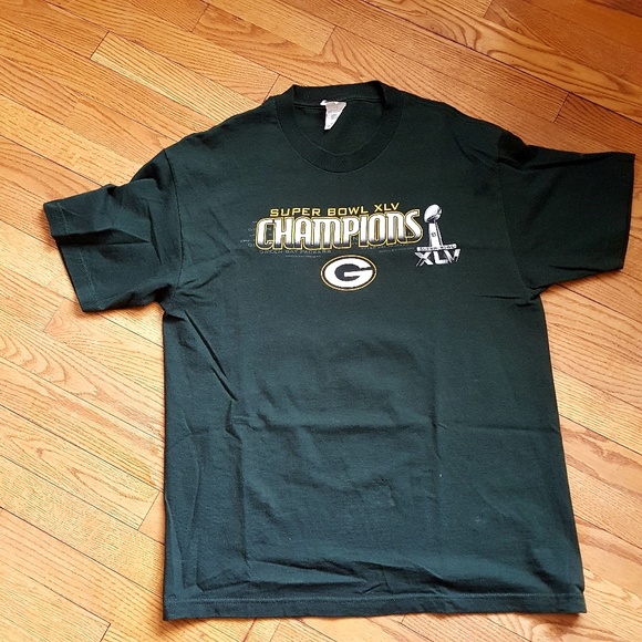 Green Bay Packers Super Bowl 2011 T Shirt Size L - Picture 1 of 5